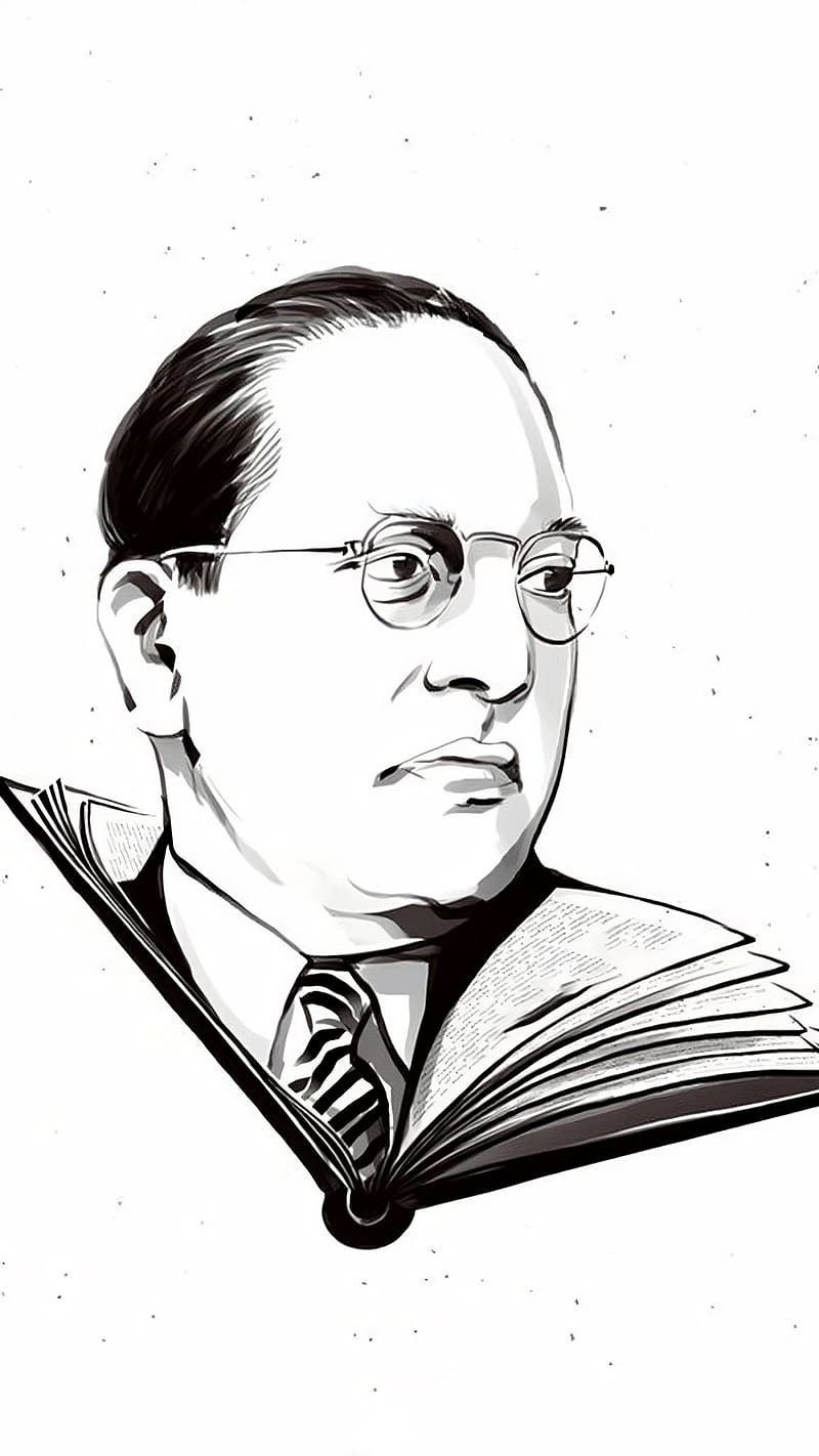 Dr. Bhimrao Ambedkar – Pencil Sketch | DesiPainters.com