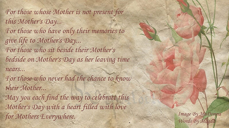 For Children Without, sadness, note paper, poem, sad, parchment, mothers day, vintage, HD wallpaper