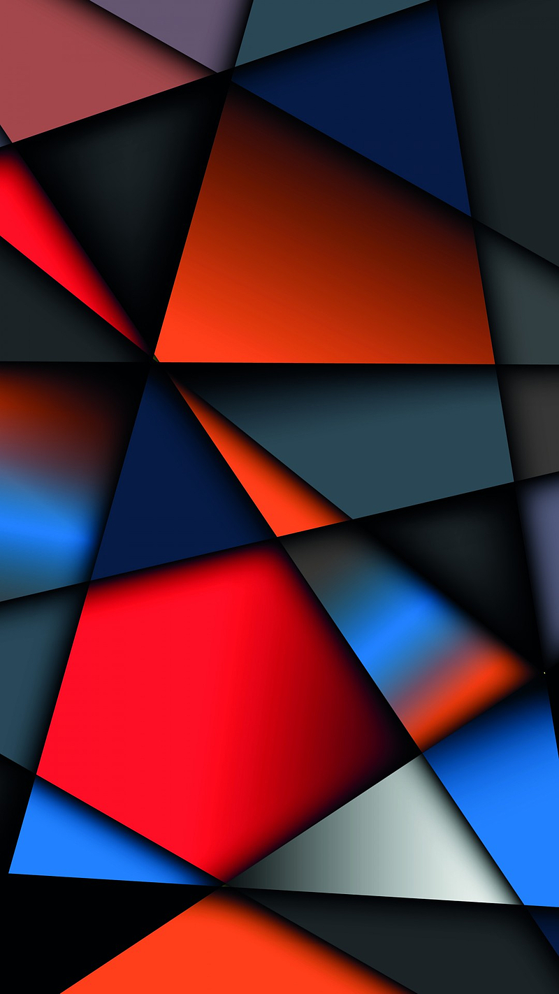 Abstract angles, colorful, geometric, material, shapes, HD phone wallpaper
