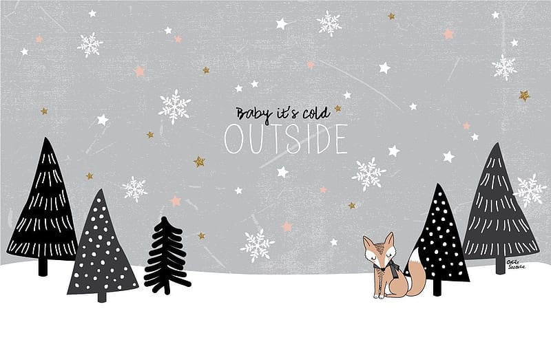 bies Des fonds d'écran Fox & Tree pour passer l'hiver. Imac , Christmas , Xmas, Christmas Macbook, HD wallpaper