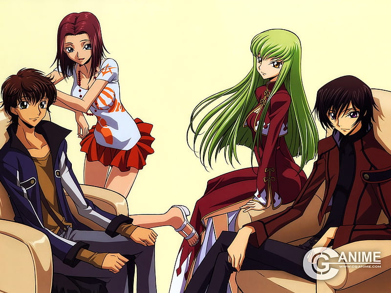 Download Lelouch And CC Anime Couple Kiss Wallpaper | Wallpapers.com