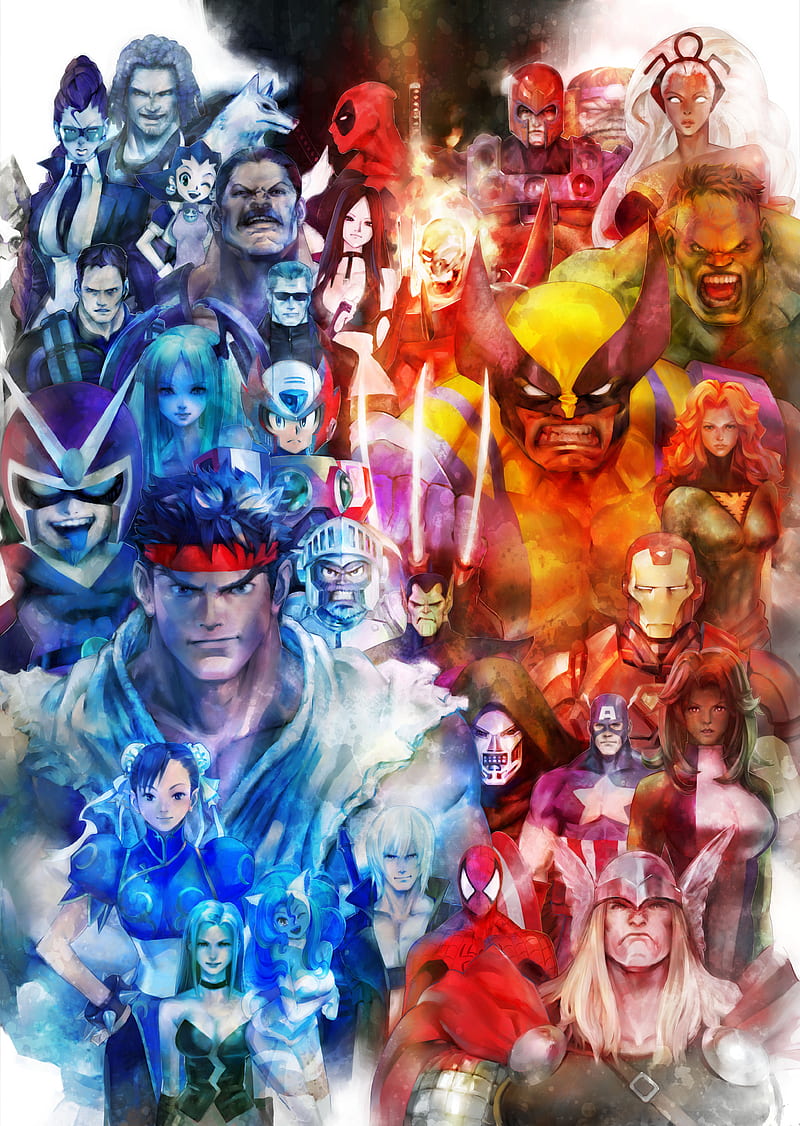 Marvel vs Capcom 3, ryu, wolverine, thor, iron man, hulk, viewtiful joe,  chun-li, HD phone wallpaper | Peakpx