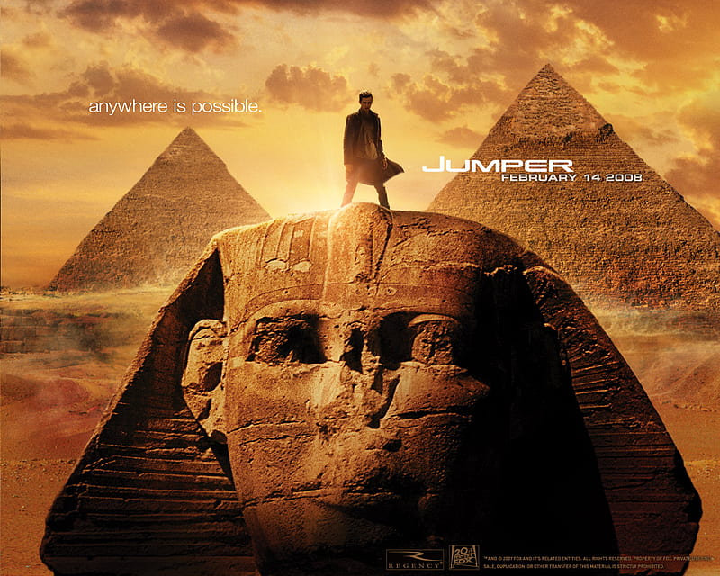 Jumper, movie, action, egypt, HD wallpaper