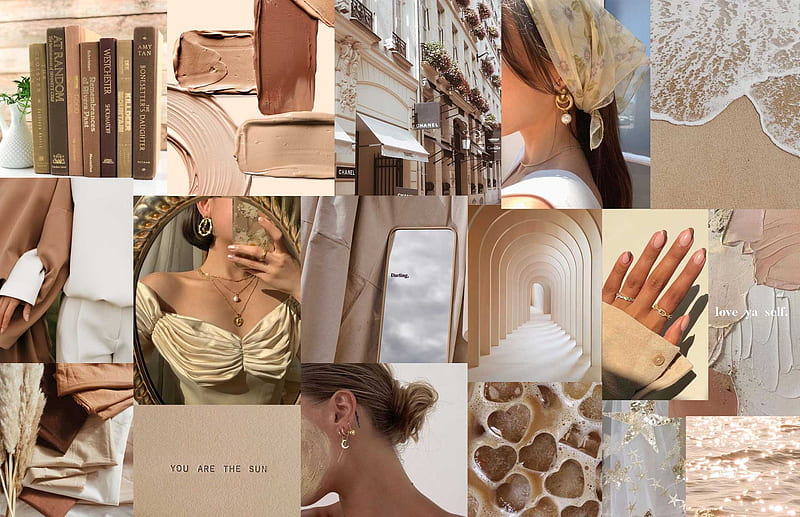 Aesthetic Collage Ideas For PC And Laptop : Beige - Idea, iPhone, Color  Schemes, HD wallpaper | Peakpx
