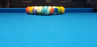 Pool table, 8 ball, balls, billiards, HD wallpaper