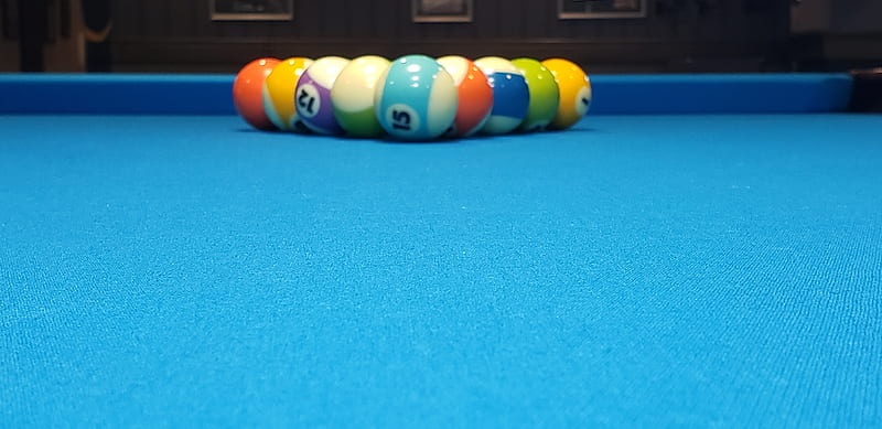 Pool table , 8 ball, balls, billiards, HD wallpaper