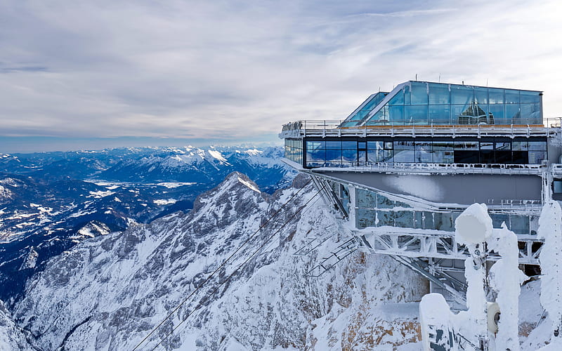 Zugspitze Cable car Germany 2022 Bing, HD wallpaper