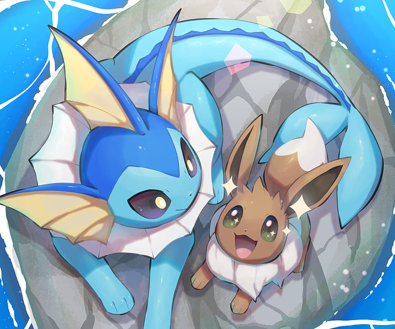 Pokémon, Eevee (Pokémon) , Vaporeon (Pokémon), HD wallpaper