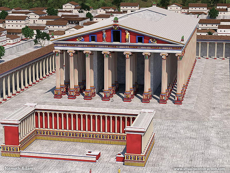 Bible - Ephesus 3D Reconstruction - A 3D Reconstruction Of The City Of Ephesus In The Time Of Paul (Acts 19 20), Temple of Artemis, HD wallpaper