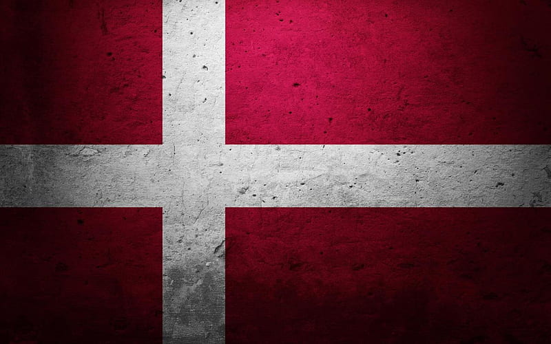 Flag Of Denmark, star of david, rustic, Denmark, background minimalism, country, Kingdom of Denmark, flag texture, , simplistic, HD wallpaper