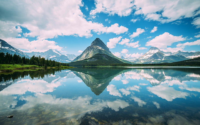 Mountain Lake Reflection, HD wallpaper
