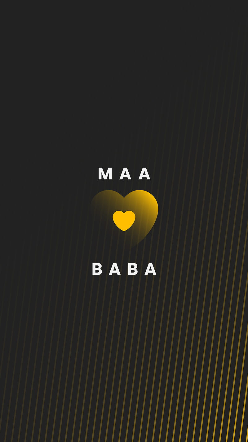 Mom and Dad, baba, feelings, heart, i love you, iphone, love, maa, parents, HD phone wallpaper