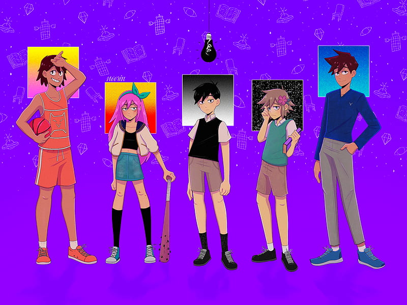 Video Game, OMORI, Sunny (Omori), Basil (Omori), Aubrey (Omori), Kel (Omori), Hero (Omori), HD wallpaper