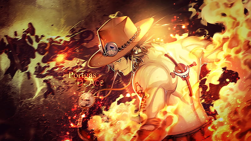 One Piece Portgas D Ace On Fire Anime, HD wallpaper