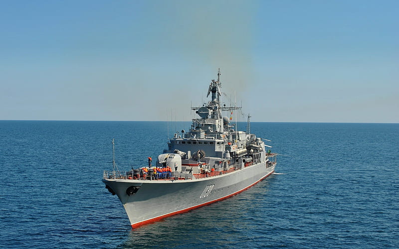 navy ukraainy, frigate, ukraine, hetman sahaidachny, black sea, HD wallpaper