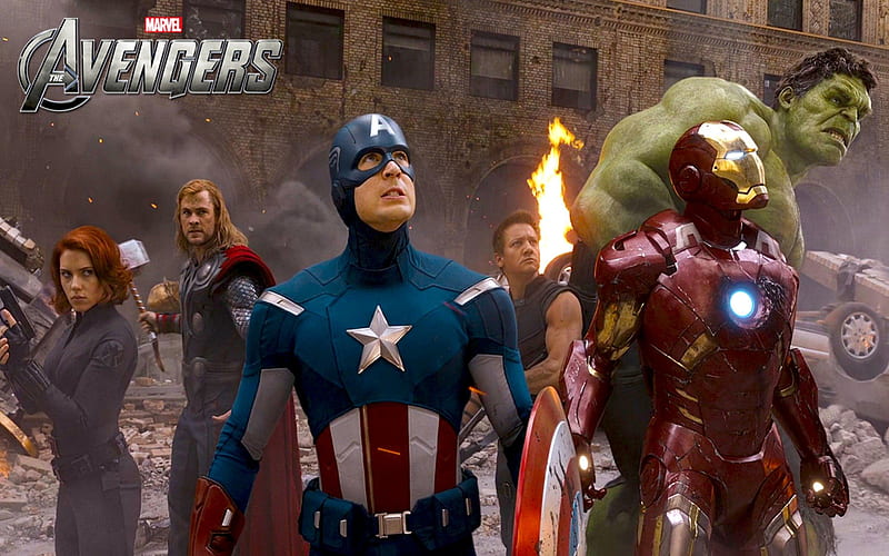 The Avengers Assemble, marvel, hulk, iron man, avengers assemble, the avengers, HD wallpaper