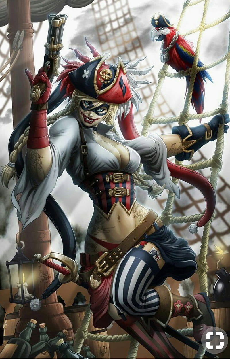 Piratas quinn, batman, corriente continua, harley quinn, Fondo de pantalla  de teléfono HD | Peakpx