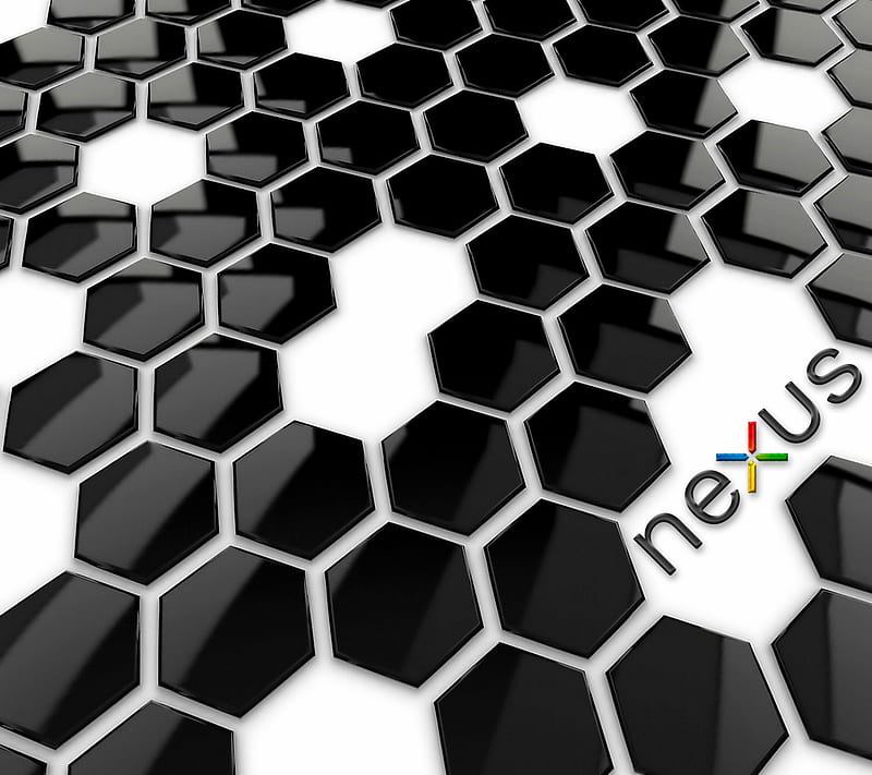 Nexus Hexagons, galaxy, hex, onyx, HD wallpaper