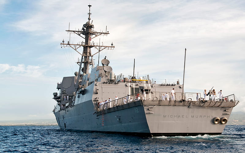 USS Michael Murphy, DDG-112, destroyer, warship, US Navy, USA, Arleigh Burke-class, HD wallpaper