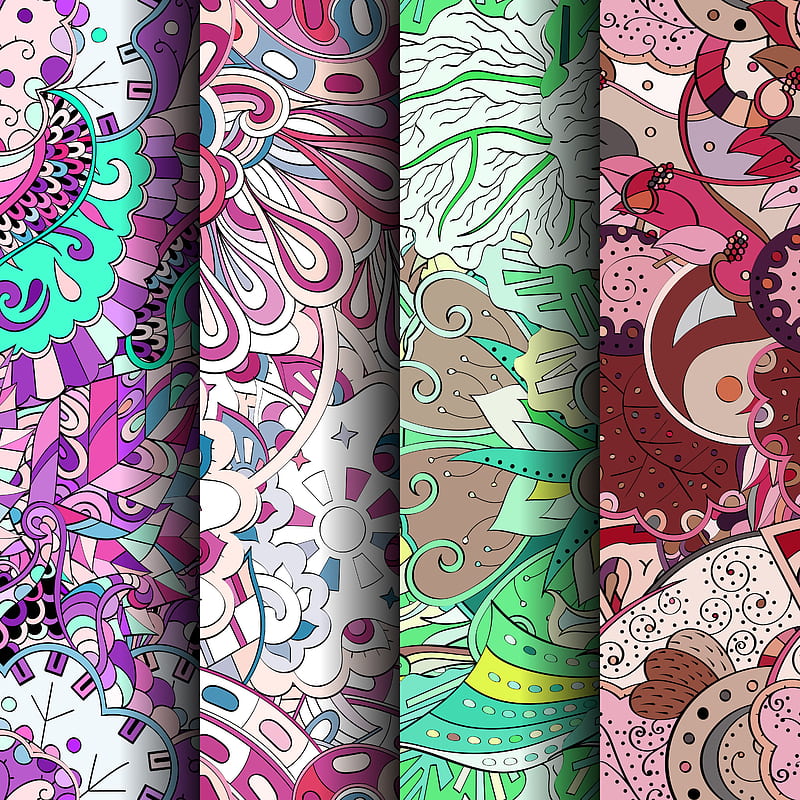 pattern, texture, digital art, colorful, HD phone wallpaper