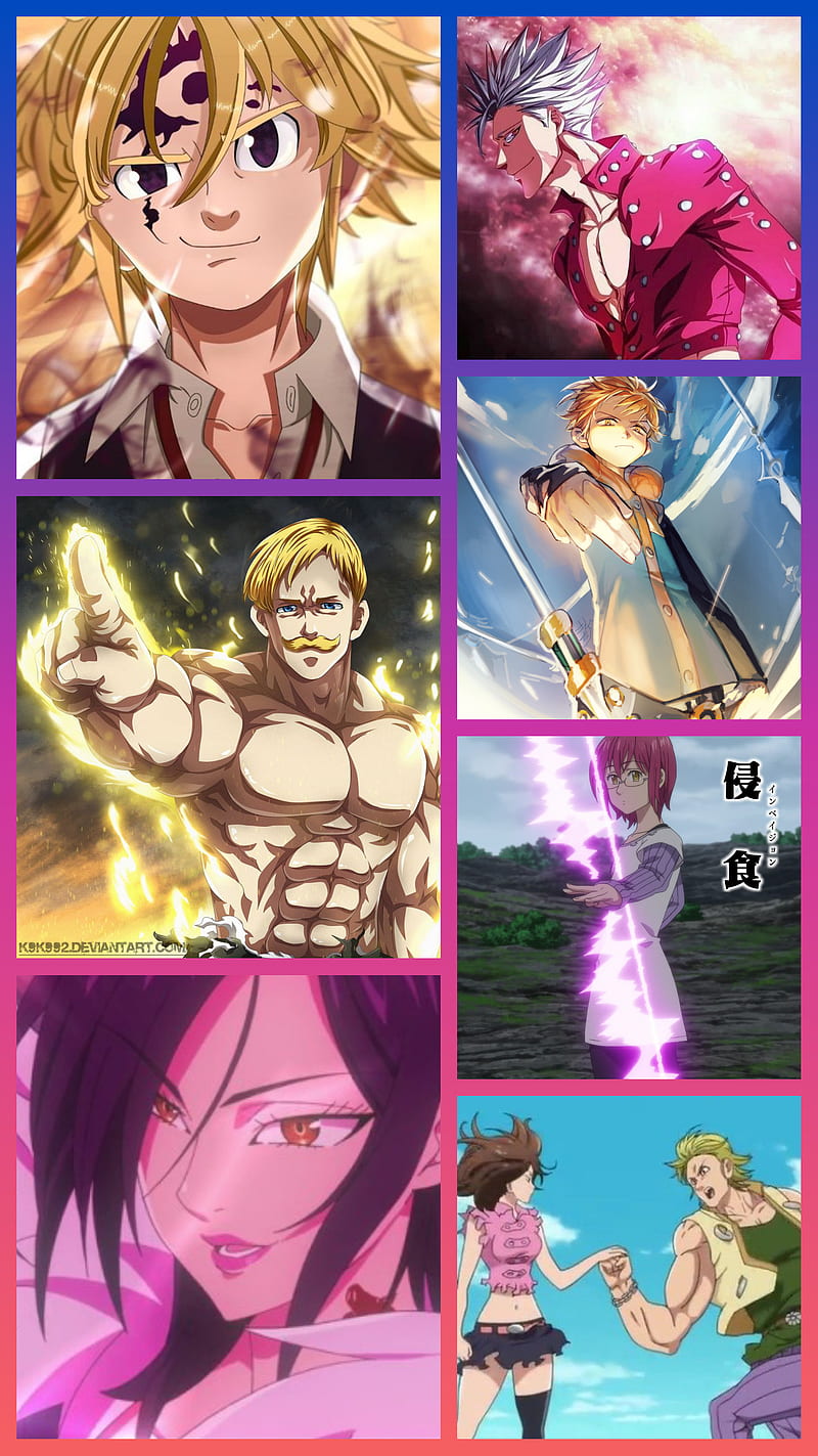 Nanatsu No Taizai, ban, escanor, gowther, king, meliodas, merlin, nnt, sns,  the seven deadly sins, HD phone wallpaper | Peakpx