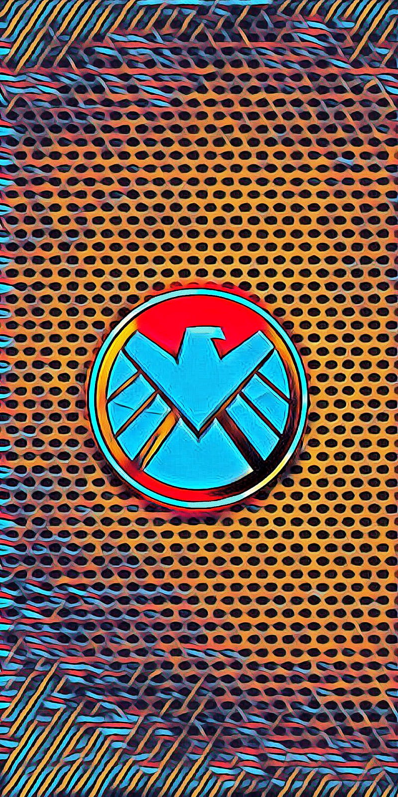 Neon Shield Avengers Coulson Endgame Fury Hydra Logo Marvel Mcu Stark Hd Phone Wallpaper Peakpx