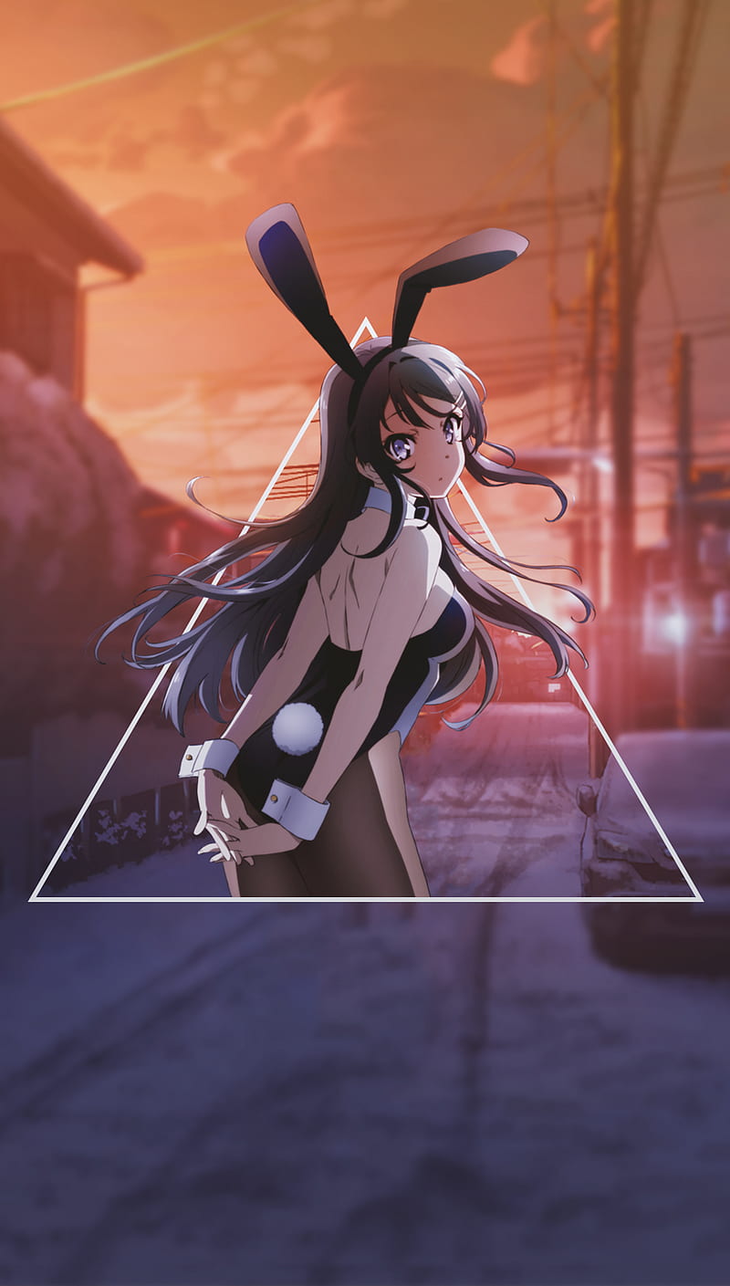 anime, anime girls, -in-, Seishun Buta Yarō wa Bunny Girl-senpai no Yume wo Minai, Sakurajima Mai, HD phone wallpaper