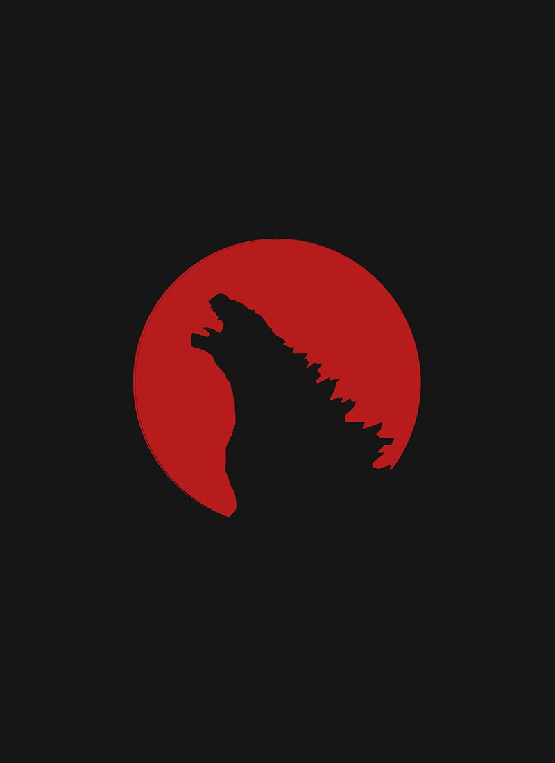 Godzilla, red, dark, grey, monster, HD phone wallpaper | Peakpx
