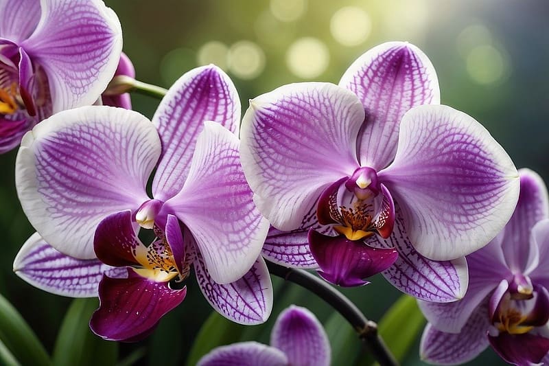 Purple orchid, termeszet, virag, egzotikus, lila, viragos, orchidea, HD wallpaper