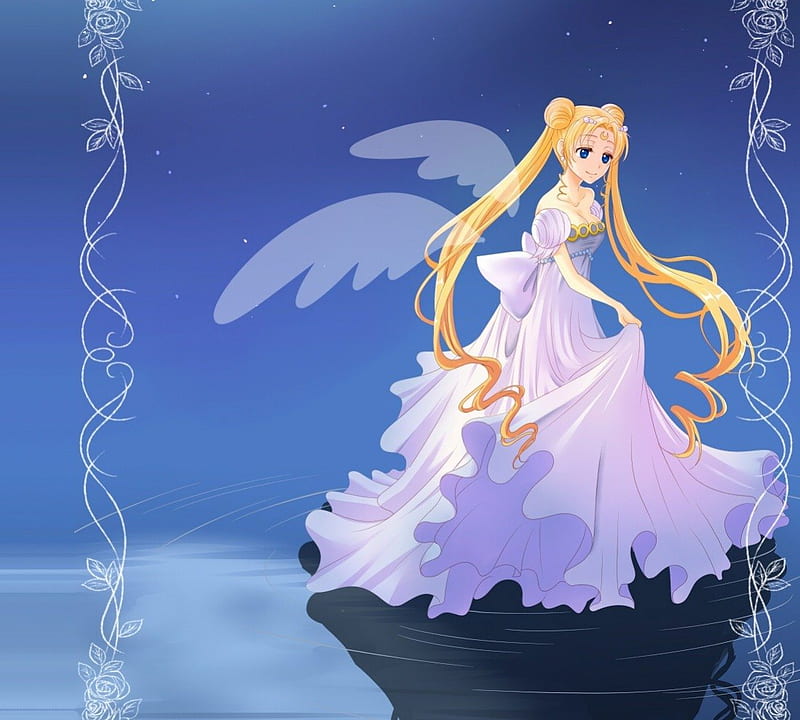 Princess Serenity, pretty, adorable, wing, sweet, floral, serena, nice, anime, sailor moon, beauty, anime girl, long hair, fairy, wings, lovely, gown, amour, blonde, sexy, abstract, cute, serenity, maiden, dress, blond, divine, rose, bonito, sublime, elegant, twin tail, blossom, tsukino usagi, serena tsukino, hot, sailormoon, gorgeous, usagi, female, angel, blonde hair, twintails, usagi tsukino, tsukino serena, twin tails, blond hair, kawaii, tsukino, girl, ripples, flower, princess, lady, angelic, HD wallpaper