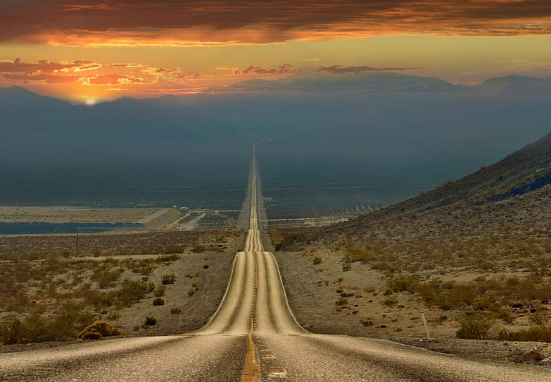 Death Valley, death, road, california, valley, HD wallpaper