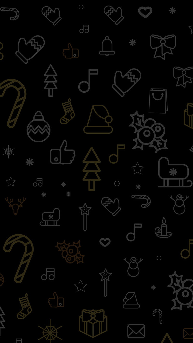 Christmas wall, abstract, christmas, dark, grinch, illustration, newyear19, simple, snow, tree, year, HD phone wallpaper