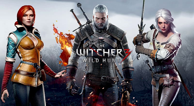 Video Game, The Witcher, Triss Merigold, Geralt Of Rivia, The Witcher 3: Wild Hunt, Ciri (The Witcher), HD wallpaper