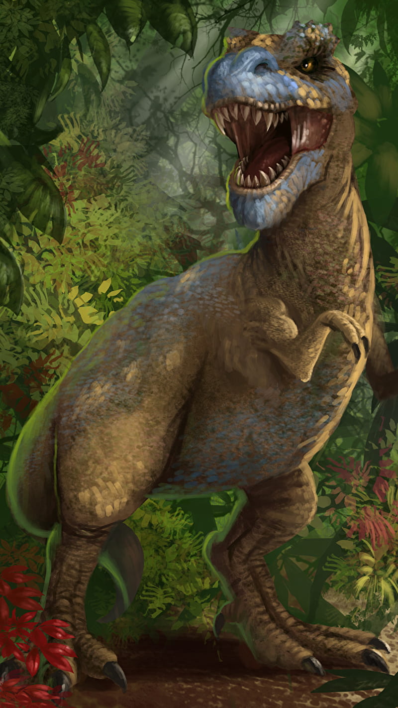 t-rex, dinosaur, extinct, jurassic, HD phone wallpaper