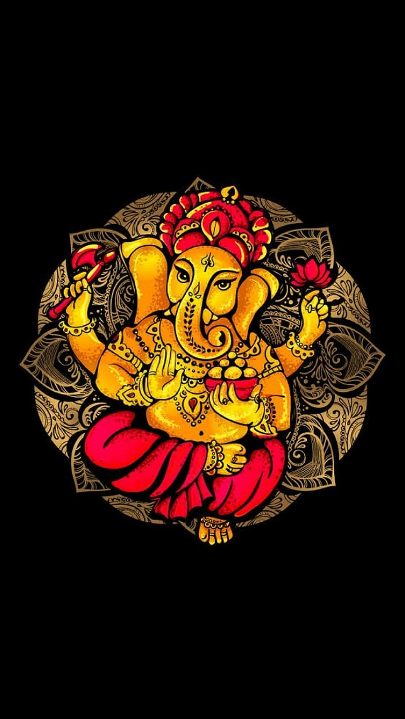 Ganesh Ji 3d, gajanana, lord, god, HD phone wallpaper