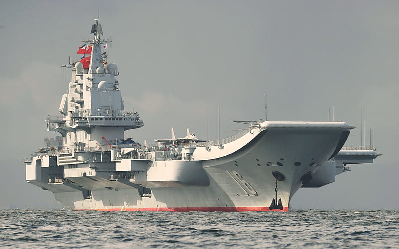 Liaoning, Chinese aircraft carrier, warship, Chinese Navy, Ukrainian avinosets Varyag, HD wallpaper