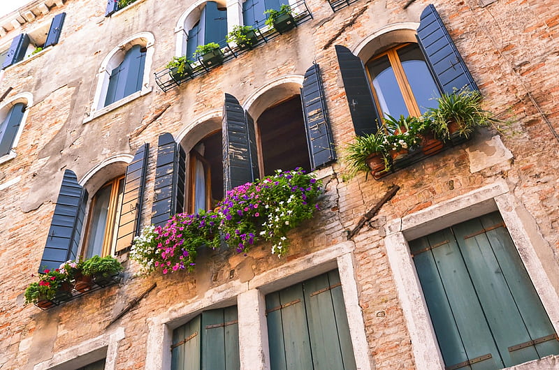 Casa en venecia, venecia, arquitectura, italia, casa, ventanas, Fondo de  pantalla HD | Peakpx