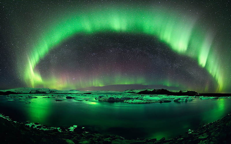 aurora borealis-nature scenery, HD wallpaper