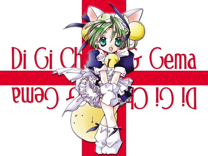 dejiko and gema totally not on a british flag, catgirl, dejiko, gema, di gi charat, HD wallpaper