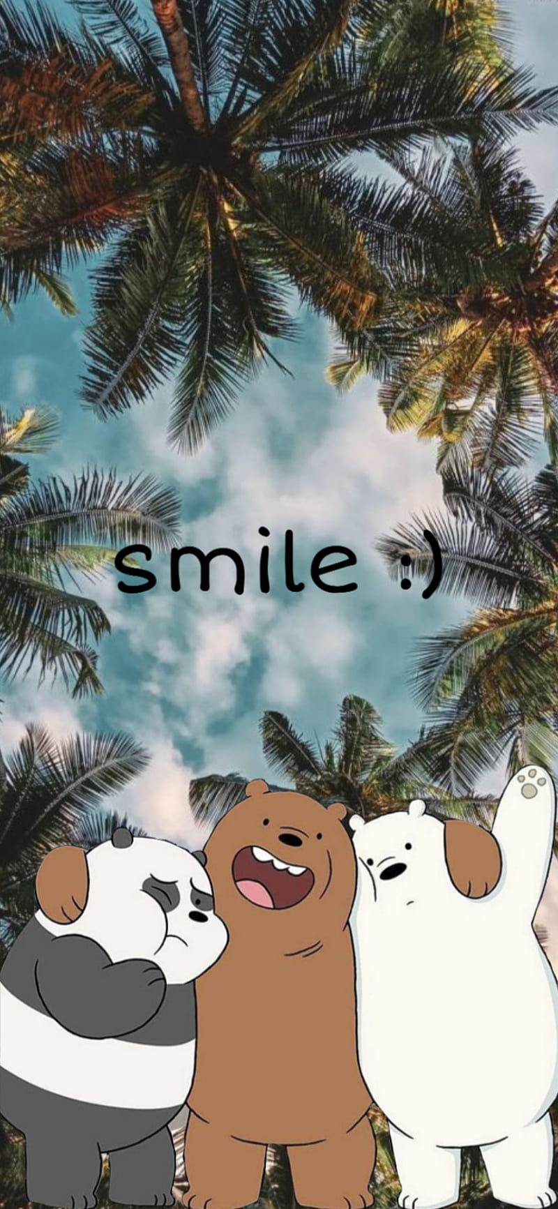 We Bare Bears Smile, cute, girl, theme, HD phone wallpaper