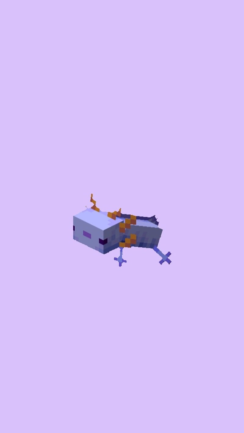 Blue Axolotl Minecraft Hd Mobile Wallpaper Peakpx