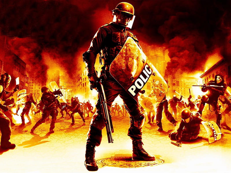 Urban Chaos - Riot Response, riot response, urban chaos, action, shooter, game, riot, police, HD wallpaper