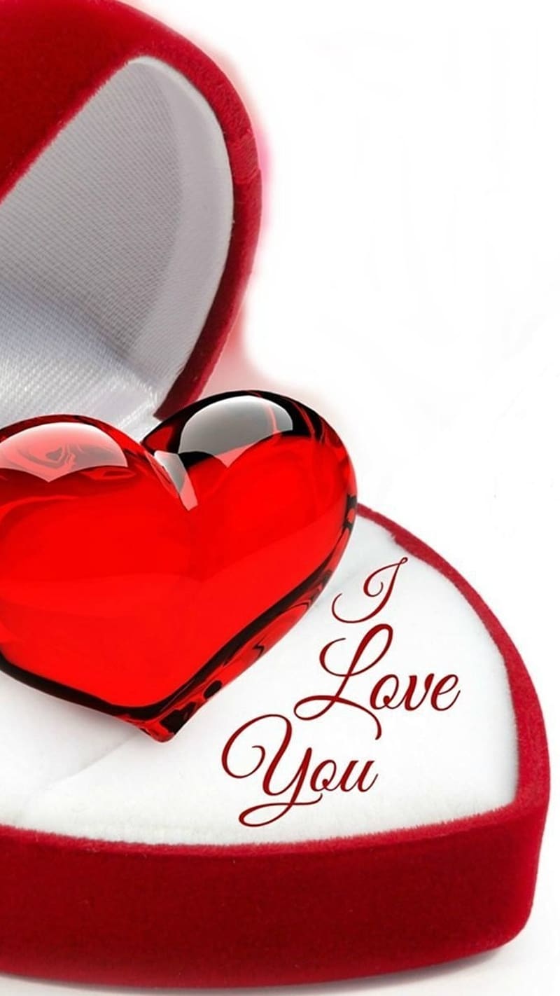 L Love You, I Love You Heart Box, heart box, HD phone wallpaper ...
