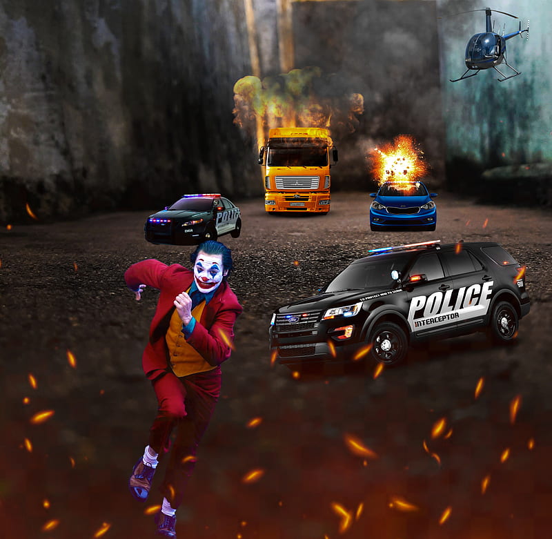 Joker, car, carros, cooper, dodge, ford, liberty, mr, truck, trucks, walk, HD wallpaper