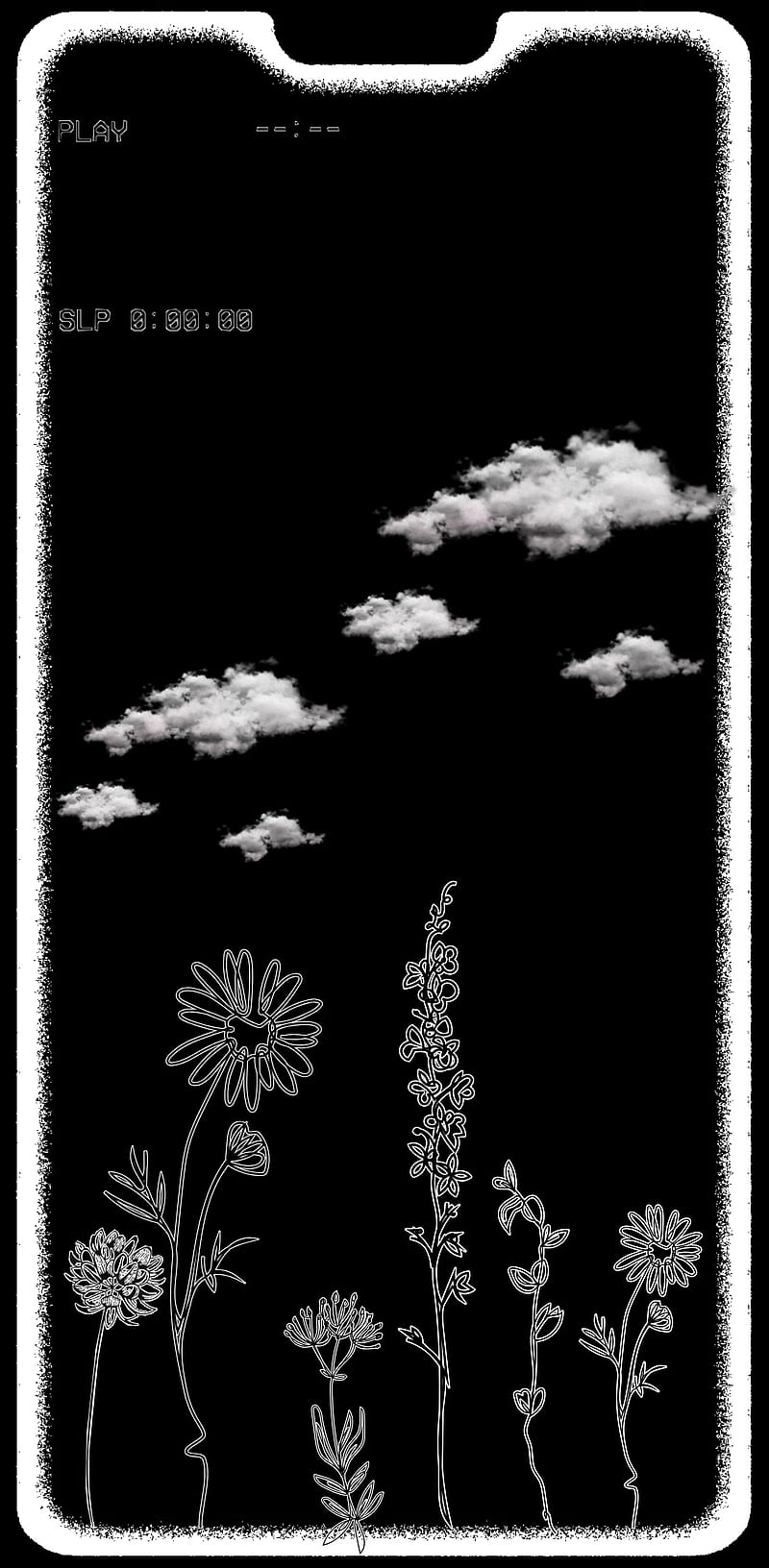 Aesthetic flowers, aesthetic, flowers, notch, oneplus6, HD phone wallpaper