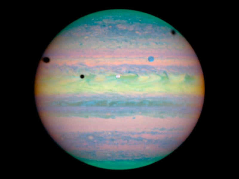 Multispectral Scanning - Jupiter, jupiter, universe, space, multispectral scanning, color phasing, HD wallpaper