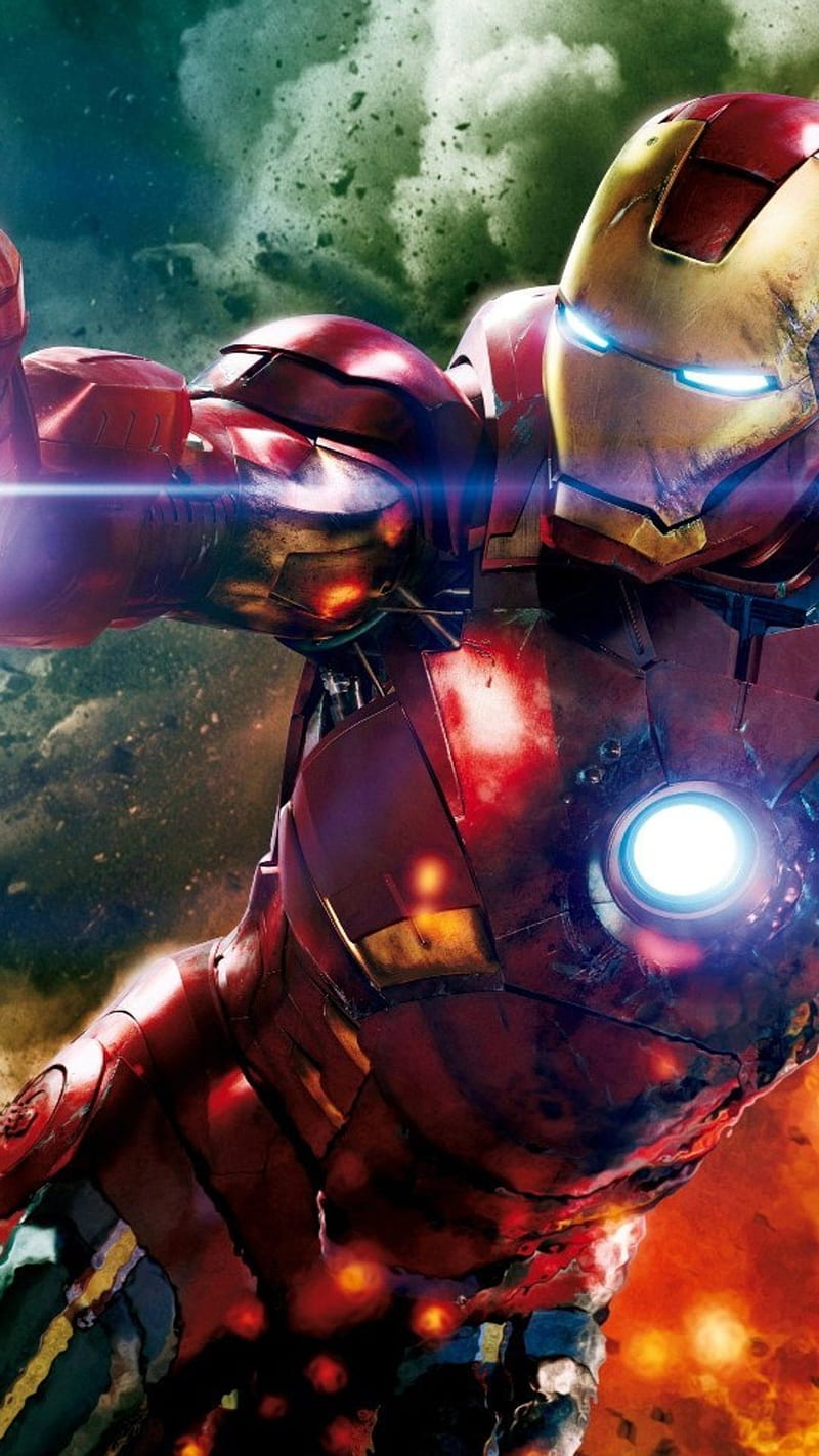 Flying Iron Man , iron man, fly, technology, la maquina, robert downy jr, avengers, super hero, HD phone wallpaper