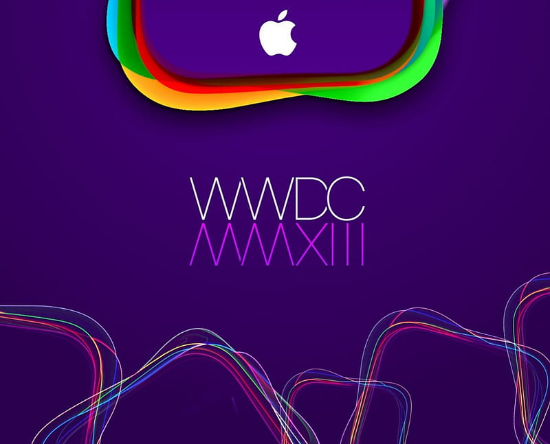 wwdc, apple, mac, logo, purple, HD wallpaper