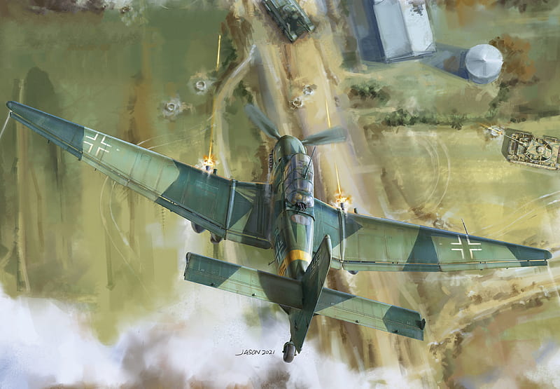 Bombers, Junkers Ju 87, Luftwaffe, HD wallpaper