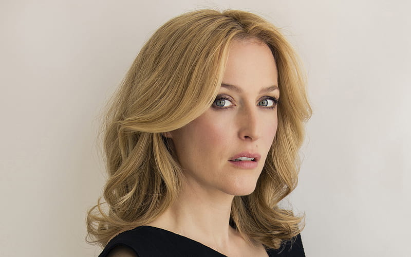 Gillian Anderson, portrait American actress, Hollywood, X-Files, HD wallpaper